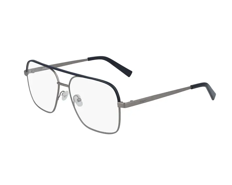 Ferragamo Uomo SF2199L 43032 072 Montature da vista Metallo Argento  Squadrata