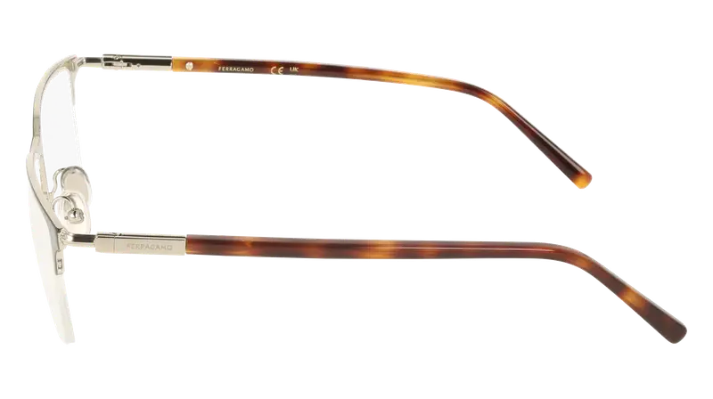 Ferragamo Uomo SF2238 322 Montature da vista Metallo Squadrata Normale miniatura 2