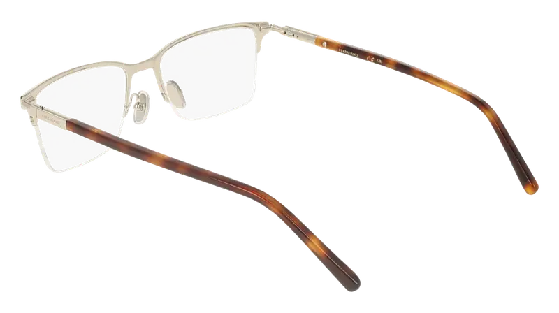 Ferragamo Uomo SF2238 322 Montature da vista Metallo Squadrata Normale miniatura 3