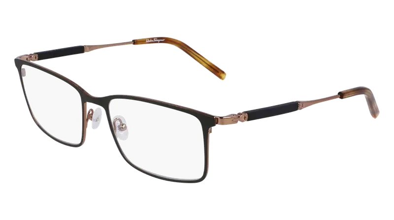 Ferragamo Uomo SF2574 750 Montature da vista Titanio Giallo  Squadrata Fotocromatiche Fotocromatiche