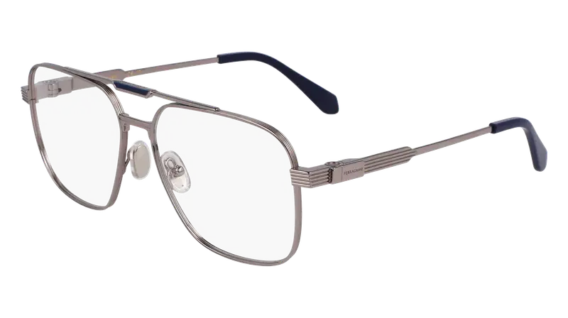 Ferragamo Uomo SF2591 021 Montature da vista Titanio Rutenio  Squadrata Normale