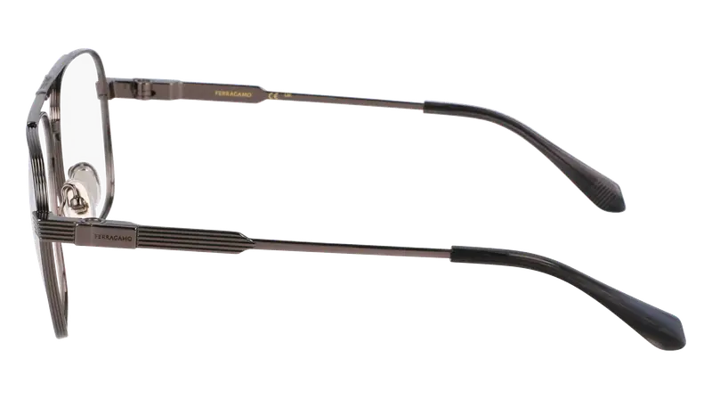 Ferragamo Uomo SF2591 027 Montature da vista Titanio Rutenio Squadrata Normale miniatura 3