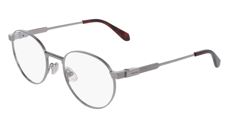 Ferragamo Uomo SF2596 021 Montature da vista Titanio Rutenio  Geometrica Normale