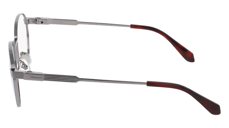 Ferragamo Uomo SF2596 021 Montature da vista Titanio Rutenio Geometrica Normale miniatura 2