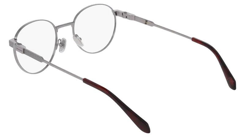 Ferragamo Uomo SF2596 021 Montature da vista Titanio Rutenio Geometrica Normale miniatura 3