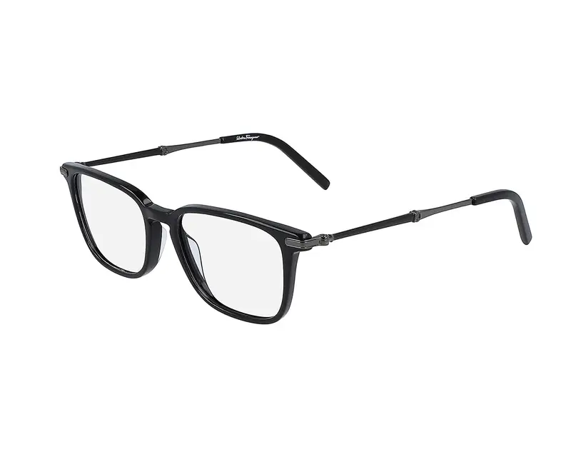 Ferragamo Uomo SF2861 42668 001 Montature da vista Acetato Nero  Squadrata