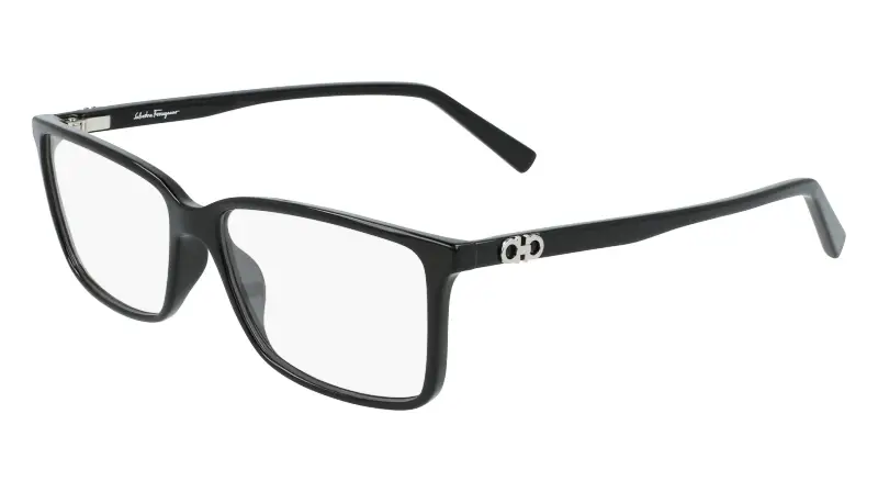 Uomo SF2894 001 Montature da vista Iniettato Nero Squadrata Normale Normale