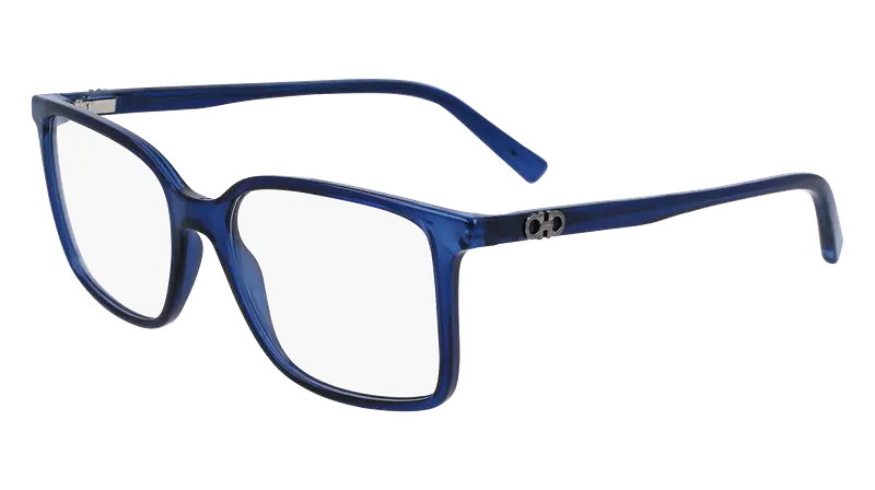 Ferragamo Uomo SF2954 420 Montature da vista Iniettato Blu  Squadrata Normale Normale