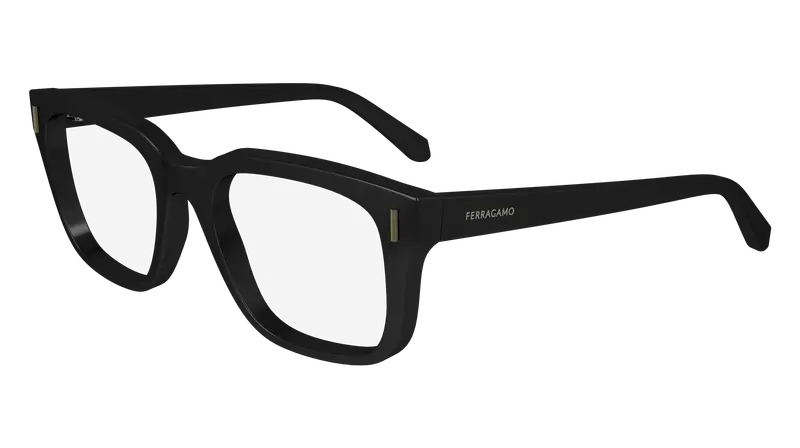 Ferragamo Uomo SF2996 001 Montature da vista Acetato Nero  Squadrata Normale Normale