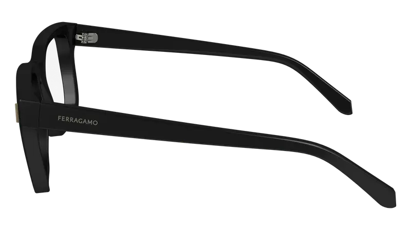 Ferragamo Uomo SF2996 001 Montature da vista Acetato Nero Squadrata Normale Normale miniatura 3