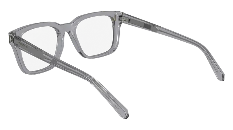 Ferragamo Uomo SF2996 050 Montature da vista Acetato Grigio Squadrata Normale Normale miniatura 2