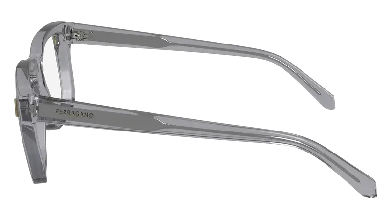 Ferragamo Uomo SF2996 050 Montature da vista Acetato Grigio Squadrata Normale Normale miniatura 3