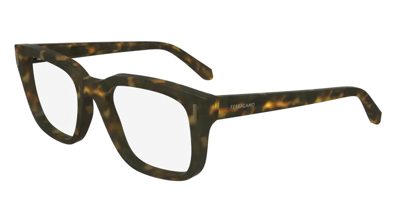 Ferragamo Uomo SF2996 242 Montature da vista Acetato Havana  Squadrata Normale Normale