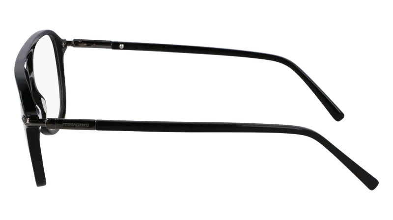 Ferragamo Uomo SF3006 001 Montature da vista Acetato Nero Squadrata Normale miniatura 3