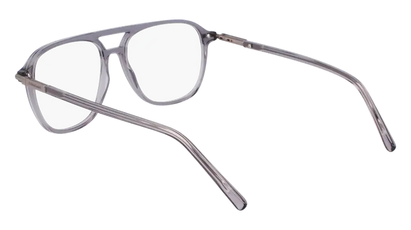 Ferragamo Uomo SF3006 020 Montature da vista Acetato Grigio Squadrata Normale miniatura 2