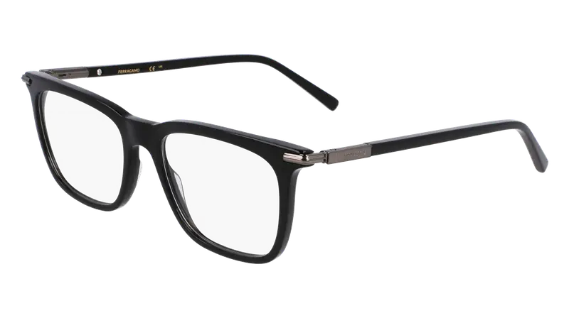 Ferragamo Uomo SF3007 001 Montature da vista Acetato Nero  Squadrata Normale
