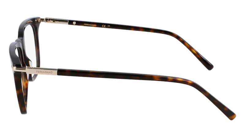 Ferragamo Uomo SF3007 242 Montature da vista Acetato Havana Squadrata Normale miniatura 3