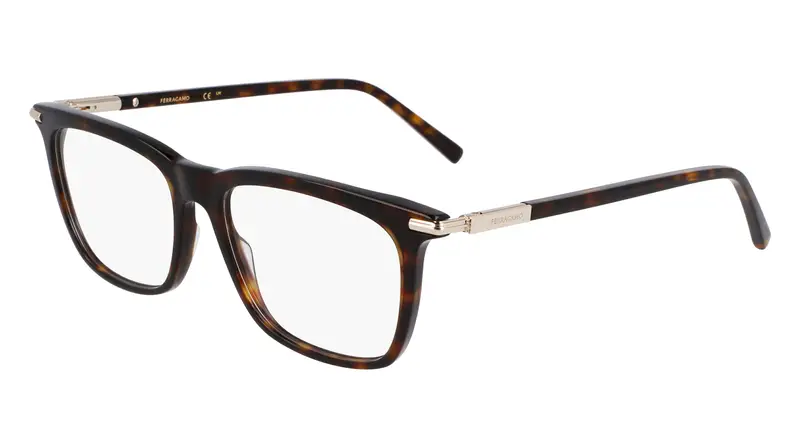 Uomo SF3007 242 Montature da vista Acetato Havana Squadrata Normale