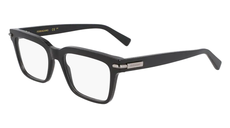 Ferragamo Uomo SF3014 019 Montature da vista Acetato Grigio  Squadrata Normale
