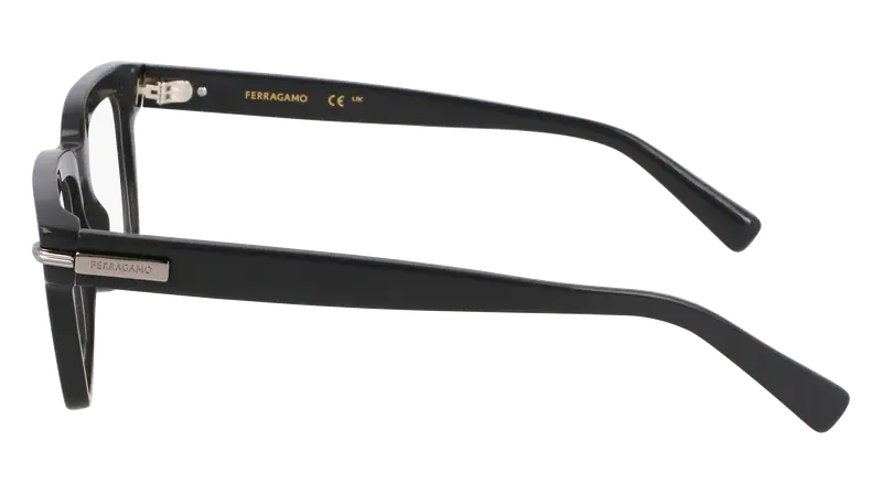 Ferragamo Uomo SF3014 019 Montature da vista Acetato Grigio Squadrata Normale miniatura 3