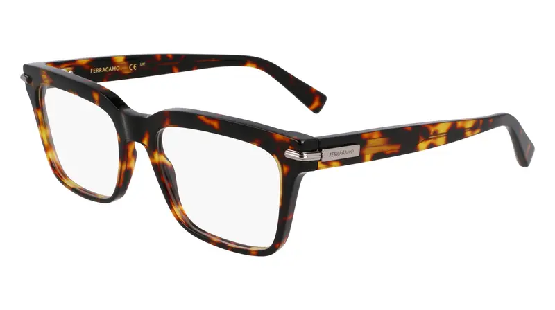 Ferragamo Uomo SF3014 242 Montature da vista Acetato Havana  Squadrata Normale