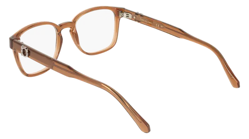 Ferragamo Uomo SF3027E 232 Montature da vista Marrone Geometrica Normale miniatura 3