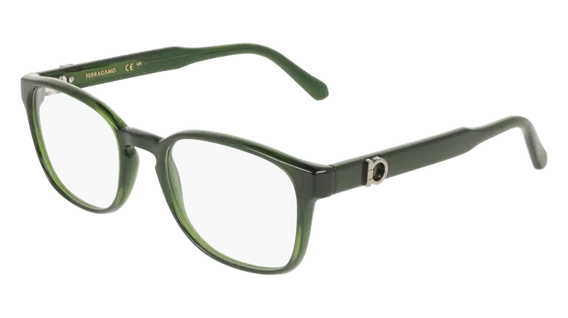 Ferragamo Uomo SF3027E 317 Montature da vista  Verde  Geometrica Normale