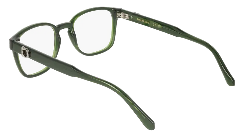Ferragamo Uomo SF3027E 317 Montature da vista Verde Geometrica Normale miniatura 3