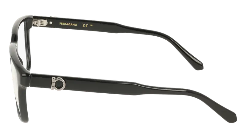 Ferragamo Uomo SF3028E 1 Montature da vista Nero Squadrata Normale miniatura 2