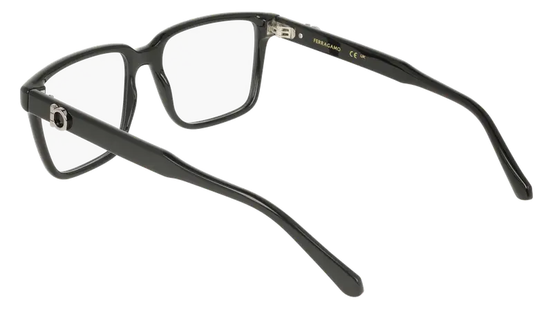 Ferragamo Uomo SF3028E 1 Montature da vista Nero Squadrata Normale miniatura 3