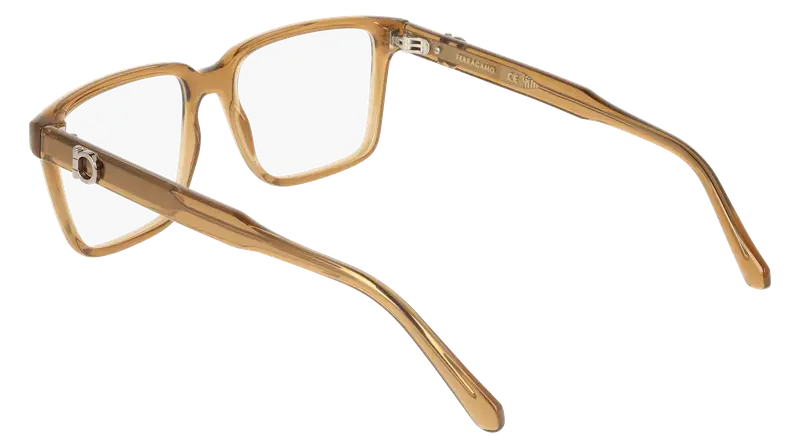 Ferragamo Uomo SF3028E 278 Montature da vista Beige Squadrata Normale miniatura 3