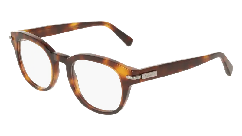 Ferragamo Uomo SF3033 240 Montature da vista Acetato Havana  Geometrica Normale