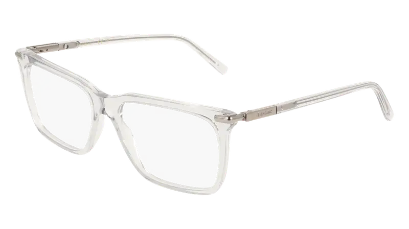 Ferragamo Uomo SF3037 050 Montature da vista Acetato Grigio  Squadrata Normale