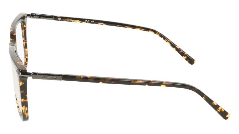 Ferragamo Uomo SF3037 242 Montature da vista Acetato Havana Squadrata Normale miniatura 2