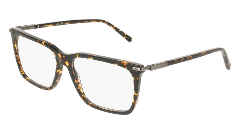 Ferragamo Uomo SF3037 242 Montature da vista Acetato Havana  Squadrata Normale