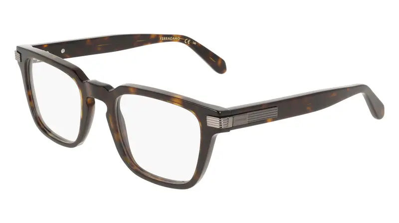 Uomo SF3044 242 Montature da vista Acetato Havana Squadrata Normale