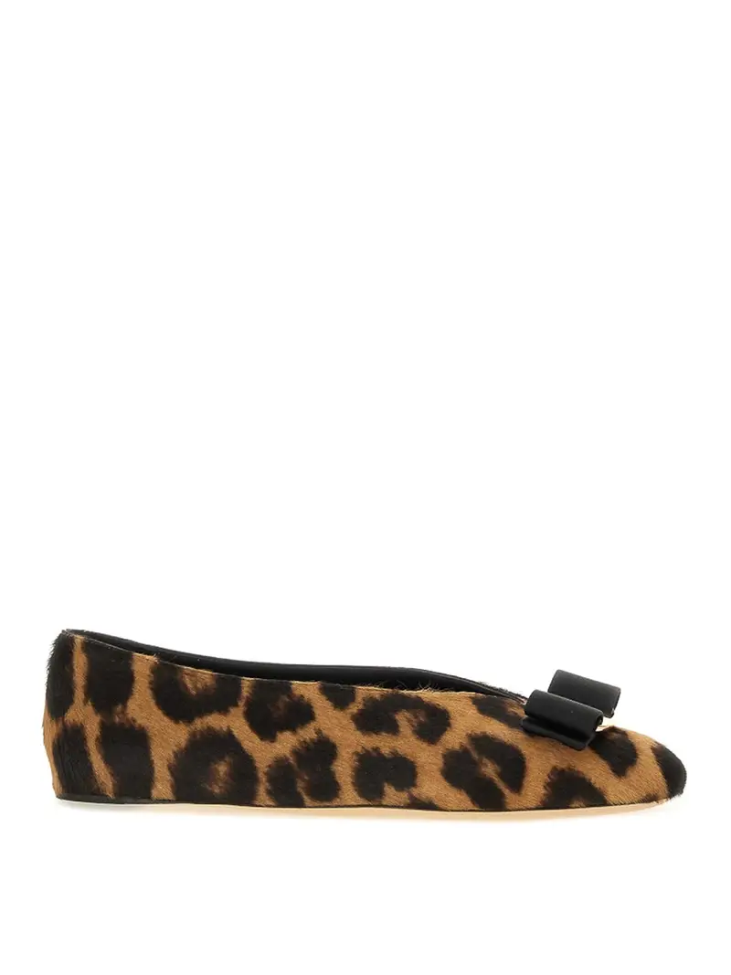 Vara Ballerina Con Fiocco Animalier