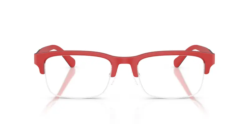 Unisex Ferrari Scuderia FZ8028 758 Montature da vista Acetato Rosso Trasparente Pillow Normale miniatura 3