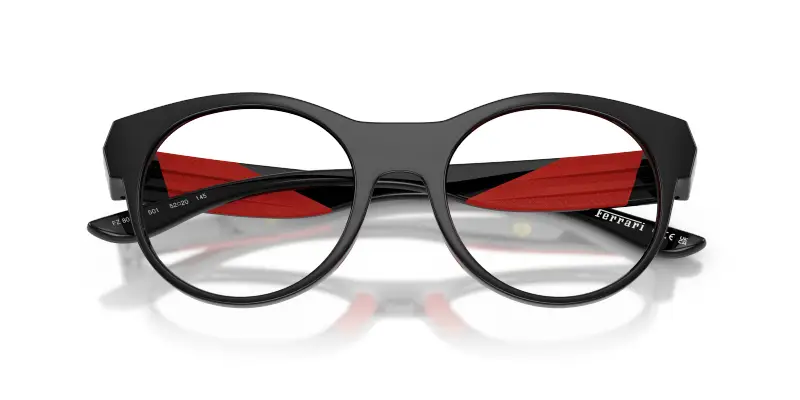 Unisex Ferrari Scuderia FZ8031U 501 Montature da vista Iniettato Nero Trasparente Geometrica Normale miniatura 2