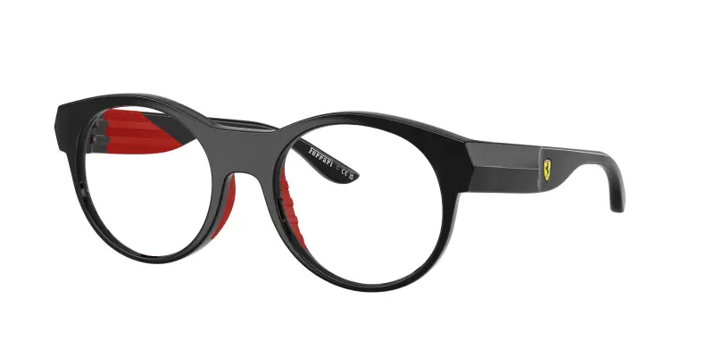 Unisex Ferrari Scuderia FZ8031U 501 Montature da vista Iniettato Nero Trasparente Geometrica Normale