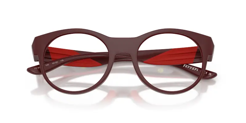 Unisex Ferrari Scuderia FZ8031U 530 Montature da vista Iniettato Viola Trasparente Geometrica Normale miniatura 2