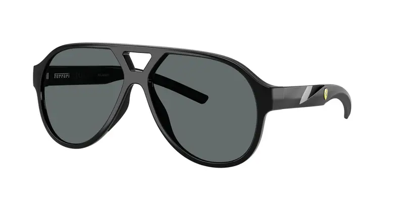 Ferrari Scuderia Unisex FZ6014U  501/81 Occhiali da sole Iniettato Nero Grigio Pilot Polarizzata
