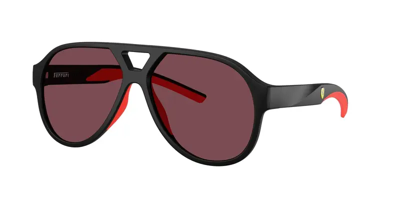 Ferrari Scuderia Unisex FZ6014U  504/1E Occhiali da sole Iniettato Nero Rosso Pilot Normale