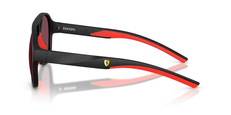 Ferrari Scuderia Unisex FZ6014U 504/1E Occhiali da sole Iniettato Nero Rosso Pilot Normale miniatura 3