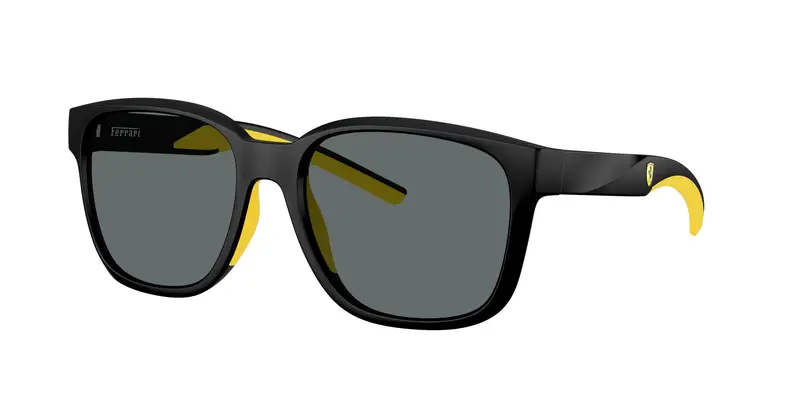 Ferrari Scuderia Unisex FZ6019D  504/81 Occhiali da sole Iniettato Nero Grigio Squadrata Polarizzata