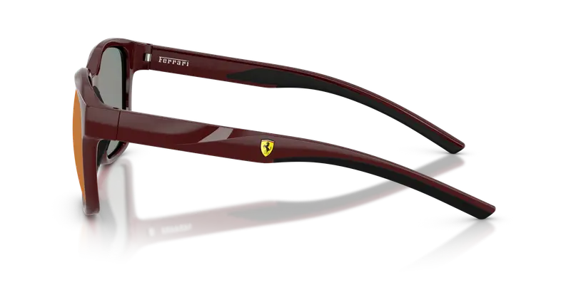 Ferrari Scuderia Unisex FZ6019D 525/6P Occhiali da sole Iniettato Bordeaux Rosso Squadrata Normale Specchiato miniatura 3