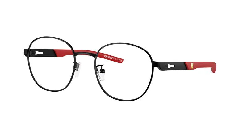 Ferrari Scuderia Unisex FZ7011D  101 Montature da vista Metallo Nero Trasparente Rotonda Normale