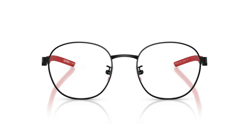 Ferrari Scuderia Unisex FZ7011D 101 Montature da vista Metallo Nero Trasparente Rotonda Normale miniatura 2