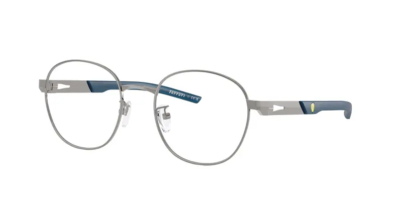 Ferrari Scuderia Unisex FZ7011D  104 Montature da vista Metallo Grigio Trasparente Rotonda Normale