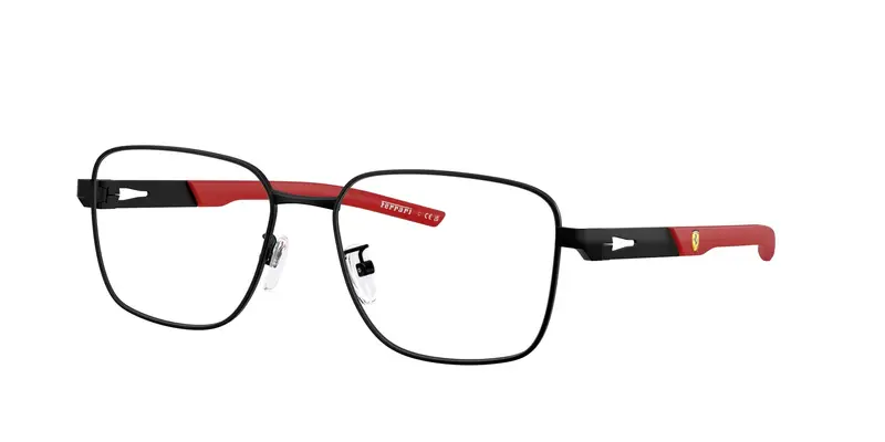 Ferrari Scuderia Unisex FZ7012D  101 Montature da vista Metallo Nero Trasparente Pillow Normale